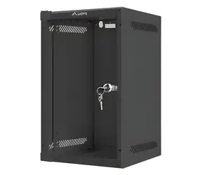Lanberg WF10-2309-10B černá / Nástěnná skříň / 10" / 9U / 280x310 mm / nosnost 20 kg