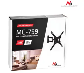 Maclean MC-759 / Nástěnný držák pro TV / 13-60" / VESA 75x75-400x400 / nosnost 30 kg