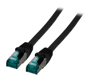 EFB černá (MK6001.20B) / Patch kabel / Cat6a S/FTP / RJ45-RJ45 / 20 m / LSZH / 500 MHz
