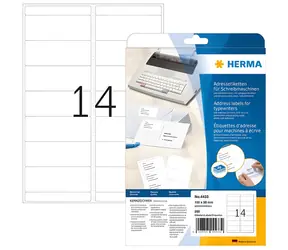 HERMA Adresní etikety 102x38 mm bílé / Etikety / papír matný / 280 ks / 20 listů