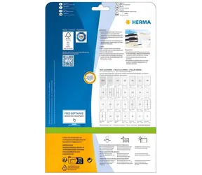 HERMA Etikety Premium A4 bílé 83,8x50,8 mm / Papír / Laser/Inkjet / 250 ks