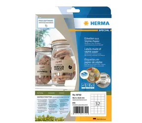 HERMA Silphie etikety 48,3x33,8mm hnědá / Etikety / permanentní / 640 ks / 20 listů