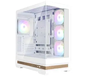 Zalman P40 Namu bílá / PC skříň / Mid Tower / 4x 120mm ARGB fan / 2x USB-A 3.0 / USB-C / panoramatická