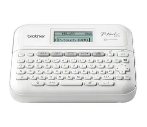 Brother PT-D410 bílá / Tiskárna samolepicích štítků / 180 dpi / USB / LCD displej