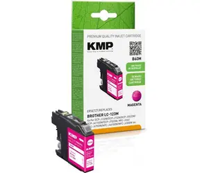 KMP Cartridge Brother LC-123M / Inkoustová náplň / Magenta / Renovovaná - kompatibilní / 600 stran