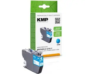 KMP Brother LC421XLC azurová / Inkoustová cartridge / renovovaná / 7 ml / 500 stran