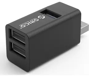 Orico MINI-U32L-BK-BP černá / USB hub / 3x USB-A / 1x USB 3.1 Gen1 / 2x USB 2.0 / hliníkové tělo