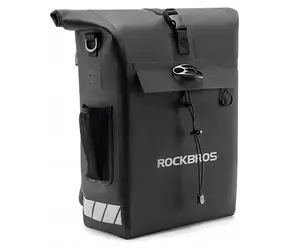ROCKBROS Cyklistická brašna s funkcí batohu černá / Cyklistická brašna / Voděodolná / Úchyt na helmu / 18 l