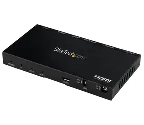 StarTech HDMI splitter 1×2 se scalerem černá / HDMI splitter / 4K 60Hz / HDMI 2.0 / zvuk 7.1