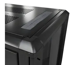 StarTech Racková skříň 25U černá / Racková skříň / 19" / nosnost 800 kg / pojízdná kolečka