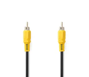 Nedis Kompozitní video kabel RCA - RCA černý / Kabel / 480p / 5 m / Poniklované konektory