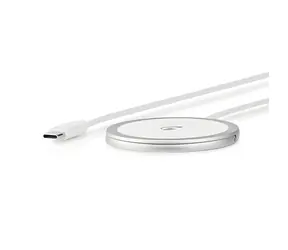 Nedis Magnetická bezdrátová nabíječka se stojánkem / Bezdrátová nabíječka / 15 W / Qi / USB-C / kabel 1 m