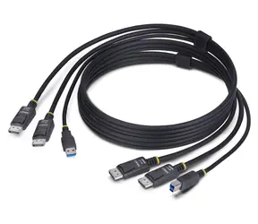 StarTech Dual DisplayPort + USB KVM kabel / KVM kabel / USB typ A / DisplayPort (M) / 5 Gbps / 1,8 m