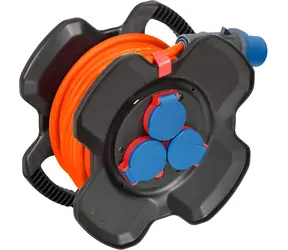 Brennenstuhl X-Gum / Kabelový naviják / guma / CEE / IP44 / 10 m