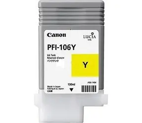 Canon PFI-106 žlutá / Inkoustová kazeta / 130 ml / Originální / pro Canon iPF6400