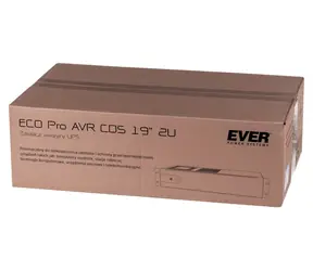 Ever ECO Pro 1000 AVR CDS 19" / Záložní zdroj UPS / Rack 2U / Line-Interactive / 1000 VA (650 W) / USB