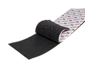 Velcro Páska se suchým zipem černá / Páska se suchým zipem / 50 mm x 2,5 m / extra pevná / nalepovací