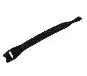 Velcro stahovací páska černá / Stahovací páska / suchý zip / 20 mm / 15 cm / 100 ks / samozhášecí