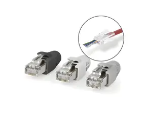 Nedis RJ45 konektor Pass Through CAT6 10 ks / Konektor / FTP / Pozlacené kontakty / Polykarbonát