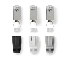 Nedis RJ45 konektor Pass Through / Konektor RJ45 / Cat7 FTP / pozlacený / 10 ks