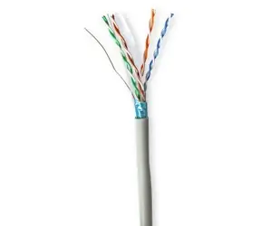 Nedis Síťový kabel CAT6 šedá / Síťový kabel v roli / F/UTP / CCA / 100 m / PVC