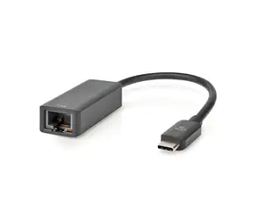 Nedis USB-C - RJ45 adaptér černý / Adaptér / USB 3.2 Gen 1 / 2,5 Gbps / 0,2 m