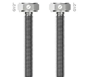 Merabell Aqua Classic G1/2"-G1/2" / Připojovací hadice / 50 cm / bez PVC opláštění