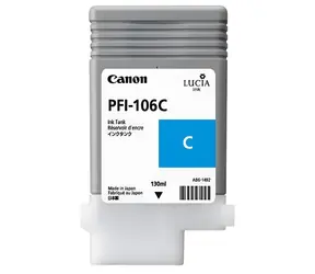 Canon PFI-106 azurová / Inkoustová kazeta / 130 ml / Originální / pro Canon iPF6400
