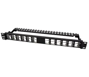 Trendnet TC-KP24SA černý / Patch panel / keystone / 24 portů / STP / 1U / 19"