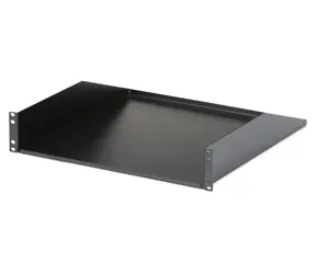 StarTech 2U rack police černá / Police do racku / 19" / nosnost 56,6 kg / hloubka 457 mm