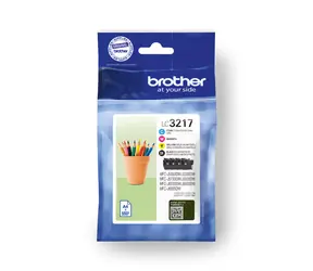 Brother LC-3217 RainbowPack / Multipack inkoustových cartridge / Originální / 4 ks / pro tiskárny Brother MFC-J