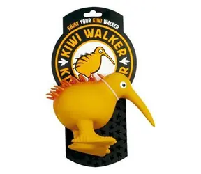 Kiwi Walker Kiwi M oranžová / Pískací hračka pro psy / Latex / 11,5 cm