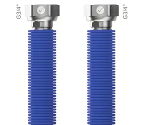 Merabell Aqua Flexi G3/4" - G3/4" modrá / Připojovací hadice / 30-60 cm