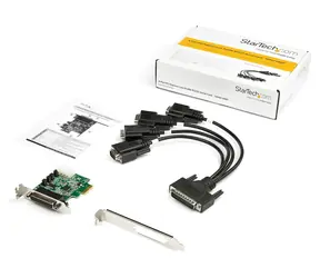 StarTech PCIe karta 4x sériový RS232 (PEX4S953LP) / Řadič / PCIe x1 / Asix AX99100 / 16950 UART