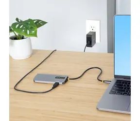 StarTech USB-C Multiport Adaptér šedá / Adaptér / HDMI 4K 60Hz / USB-A Hub 5Gbps / 100W PD / GbE