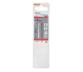 BOSCH Vrták do kovu HSS-Co 2x49 mm / Vrták do kovu / Průměr 2 mm / Délka 49 mm