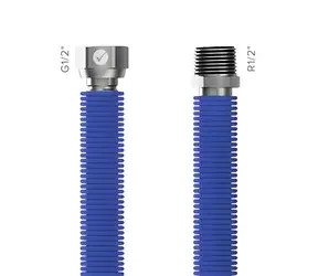 Merabell Aqua Flexi R1/2"-G1/2" modrá / Hadice / 30-60 cm