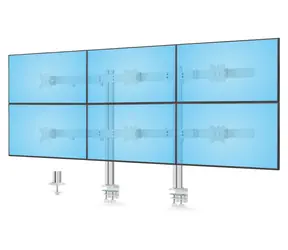 StarTech Six-Monitor Desk Mount bílá / Držák pro 6 monitorů / 17-32" / nosnost 48 kg / rotace 360°