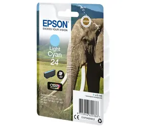 Epson 24 světle azurová / Originální cartridge / XP-55, XP-750 / 5,1 ml