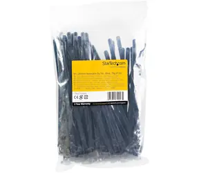 StarTech Stahovací pásky 200 mm černá / Stahovací páska / Nylon / 100 ks