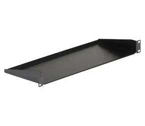 StarTech Rack police 1U černá / Rack police / 481×177×45 mm / nosnost 15 kg / ocel
