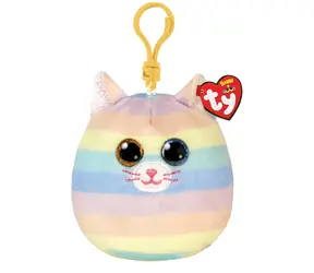 TY Squishy Heather kočka / Mačkací hračka / 8,5 cm