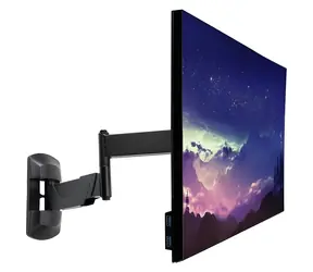 Lindy Držák monitoru na stěnu černá / Držák monitoru / VESA 75×75, 100×100 mm / do 26" / nosnost 20 kg / rotace 180°