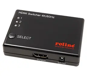 Roline HDMI přepínač 3:1 / Přepínač / 4K / HDMI