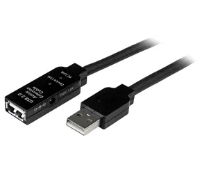 StarTech Aktivní prodlužovací kabel USB černá / Kabel USB / A-M - A-F / 5 m / USB 2.0
