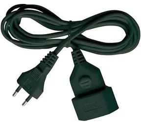 Brennenstuhl prodlužovací kabel plochý černá / Prodlužovací přívod / 5 m / IP20 / H03VVH2-F 2x0,75
