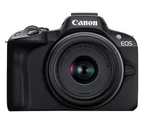 Canon EOS R50 + RF-S 18-45mm STM černá / Digitální fotoaparát / 24,2 Mpix APS-C / 4K 30p / dotykový LCD / Wi-Fi