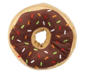HUHUBAMBOO Hračka pro psy Donut / Plyšová / 12x12x3,5 cm