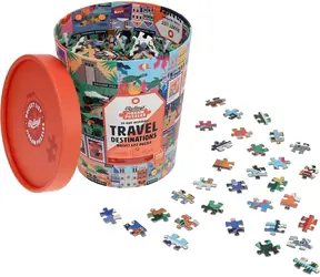 RIDLEY'S GAMES Puzzle Bucket List 50 úchvatných cestovatelských destinací / 1000 dílků