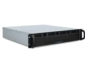 Inter-Tech IPC 2U-2404L černá / Serverová skříň / 2U / µATX / 4x hot-swap 2,5"/3,5" / USB 3.2 Gen 1